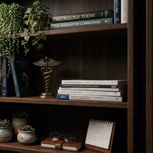 Bookshelf in an office
